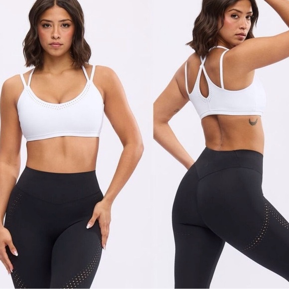 Buffbunny Collection Other - BuffBunny Black Airbrush Laser Sports Bra Small